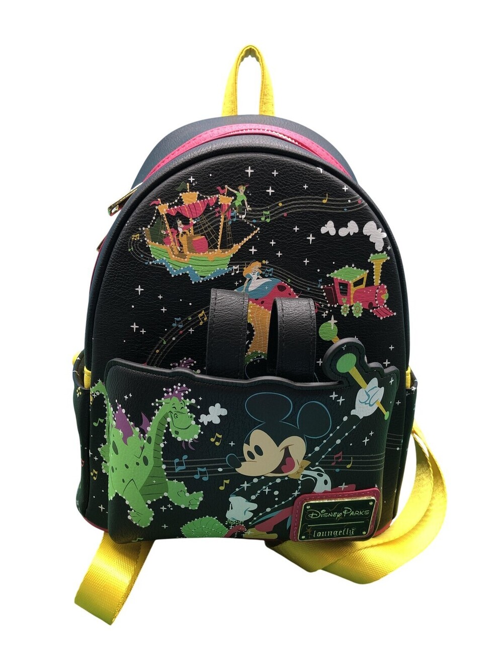 Loungefly Mini Backpack Womens Mini Black Mickey Mouse Electrical Parade 50th